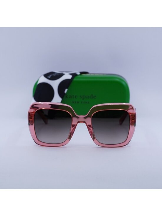 Kate Spade NAOMI/S 0733 HA Sunglasses Transparent Peach Square Frame main image 8